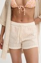 Roxy szorty dzianina beżowy ERJX603396