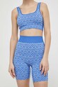Roxy pantaloni scurți de yoga Chill Out Heart albastru ERJNS03501