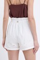 Odzież Twinset szorty z domieszką lnu 241TT2011 beżowy