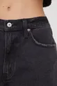 čierna Rifľové krátke nohavice Abercrombie & Fitch