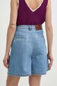 Abbigliamento Weekend Max Mara pantaloncini in lino misto 2415141032600 blu