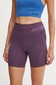 Hummel pantaloni scurți de antrenament Christel tricotaj violet 213755