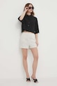 Calvin Klein Jeans szorty bawełniane J20J223424 szary SS24
