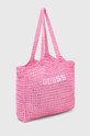 Torba za plažu Guess E4GZ09.WG4X0 roza SS24