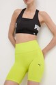 Puma pantaloni scurți de antrenament Shapelux Seamless tricotaj verde 524386