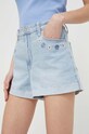 Hollister Co. szorty jeansowe aplikacja niebieski KI349.4169.278