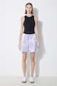 Βαμβακερό σορτσάκι adidas Originals IS2491 μωβ SS24