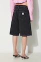 Odzież Carhartt WIP szorty jeansowe Brandon Short I031919.8906 czarny