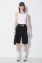 Carhartt WIP cotton shorts Tristin Short black