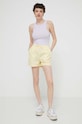Бавовняні шорти Tommy Jeans DW0DW17778 жовтий SS24