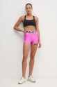 Under Armour pantaloni scurți de antrenament Authentics 1383629 roz SS25