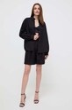 Karl Lagerfeld pantaloni scurti din in 241W1001 negru SS24