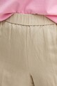 Gant pantaloni scurti din in bej 4020096
