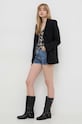 IRO szorty jeansowe WM30SARAHI niebieski SS24