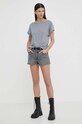 Levi's pantaloni scurti jeans 56327 gri SS25