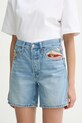 Levi's szorty jeansowe bawełna niebieski 85833