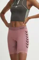 roza Kratke hlače za trening Hummel First Seamless Ženski