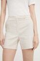 Theory pantaloni scurti din in O0303216 bej SS24
