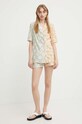 Шорти з домішкою льону Never Fully Dressed NFDTR280.Multi барвистий SS24