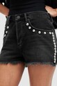 Îmbrăcăminte AllSaints pantaloni scurti din bumbac HEIDI STUD SHORTS WE509Z negru