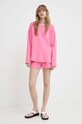 Kraťasy American Vintage SHORT COURT HAPY09AE24 růžová AW24