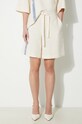 Шорты с примесью льна JW Anderson Wide Leg Shorts бежевый SR0093.PG1483.002