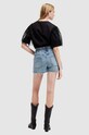 AllSaints pantaloni scurti jeans HAILEY DENIM SHORT W006EA albastru