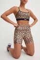 P.E Nation edzős rövidnadrág Recalibrate Print elasztánnal barna 242S285