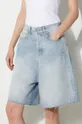 niebieski VETEMENTS szorty jeansowe Denim Shorts