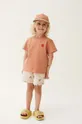 розовый Детские хлопковые шорты Liewood Gram Printed Sweatshorts Для девочек