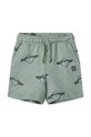 Liewood pantaloni scurți din bumbac pentru copii Gram Printed Sweatshorts LW17097 turcoaz SS24