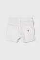 Detské rifľové krátke nohavice Guess biela