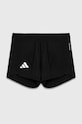 Дитячі шорти adidas IN8675 чорний AW24