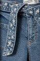 Dievča Detské rifľové krátke nohavice Abercrombie & Fitch KI249.2491 modrá