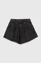 čierna Detské rifľové krátke nohavice Sisley Dievčenský