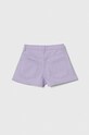 United Colors of Benetton pantaloni scurti din denim pentru copii 4RISC902C.G.Seasonal violet SS24