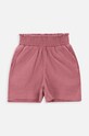 Coccodrillo pantaloni scurți din bumbac pentru copii WC4119402GPJ roz SS24