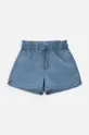plava Dječje pamučne kratke hlače Coccodrillo Za djevojčice