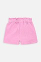 Coccodrillo pantaloni scurți din bumbac pentru copii WC4119402HGK roz SS24