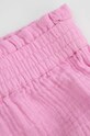 Fete Coccodrillo pantaloni scurți din bumbac pentru copii WC4119401OWN roz