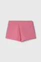 Παιδικό βαμβακερό σορτς United Colors of Benetton ροζ