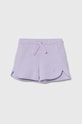 United Colors of Benetton pantaloni scurți din bumbac pentru copii casual violet 3J70G900O.P.Sea.PPYH