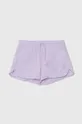 фиолетовой Детские хлопковые шорты United Colors of Benetton Для девочек