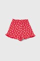 Detské bavlnené šortky United Colors of Benetton 3M39G901D.P.Seasonal ružová SS24