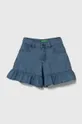 modra Otroške kratke hlače iz jeansa United Colors of Benetton Dekliški