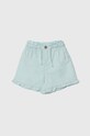 Детские льняные шорты United Colors of Benetton casual голубой 4BE7G901M.P.Seasonal