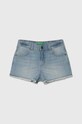 United Colors of Benetton pantaloni scurti din denim pentru copii casual albastru 4DW2C9011.G.Reproposed