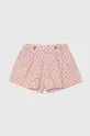 розовый Детские льняные шорты United Colors of Benetton Для девочек