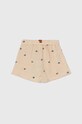 Дитячі бавовняні шорти United Colors of Benetton 42QFA900T.W.Seasonal бежевий SS24