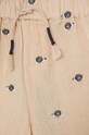Fete United Colors of Benetton pantaloni scurți din bumbac pentru copii 42QFA900T.W.Seasonal bej